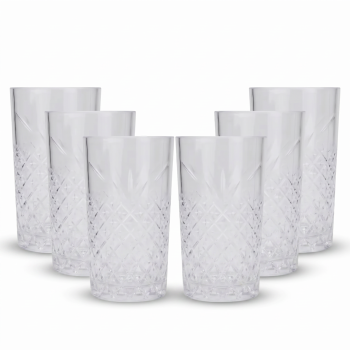 Happy Crysto Acrylic Glass 6 Pcs